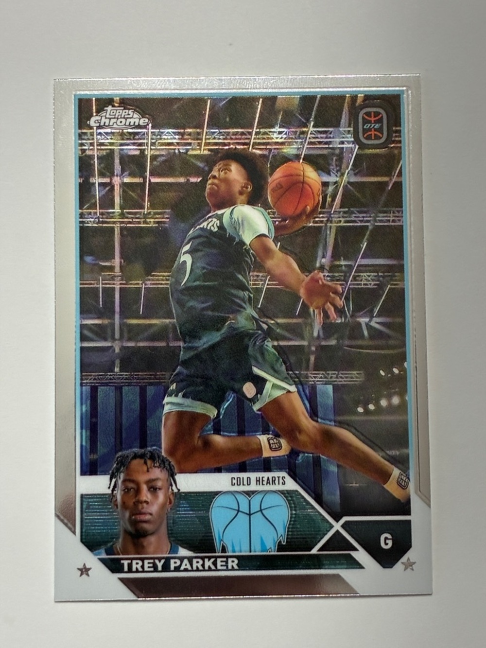 Trey Parker Topps Chrome Basketball Card - Green/Teal